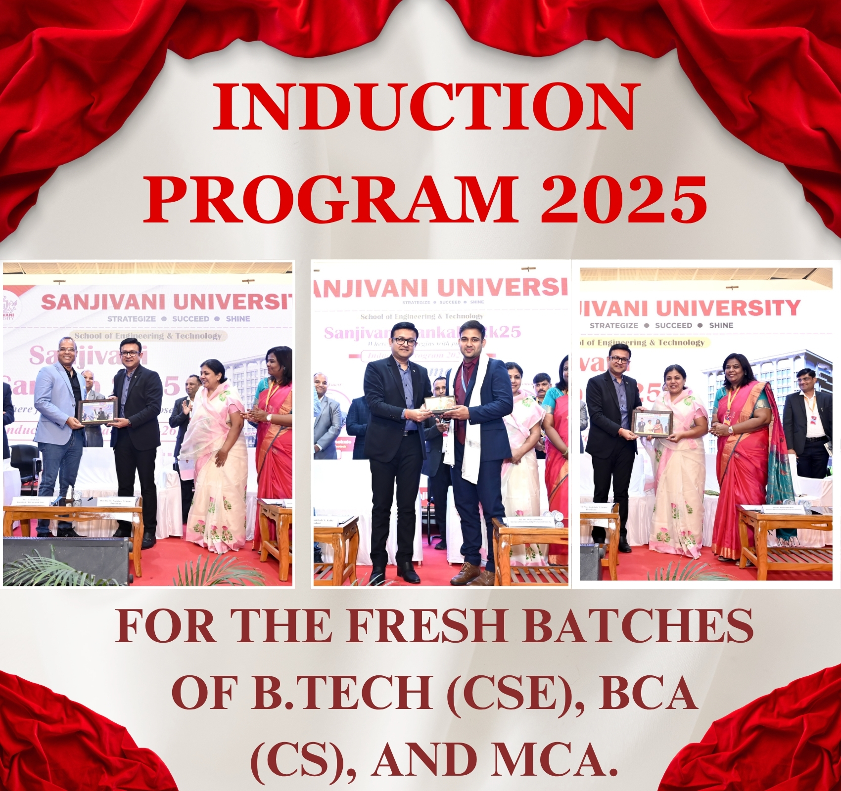 Sanjivani University welcomes the future tech leaders – Induction Program 2025